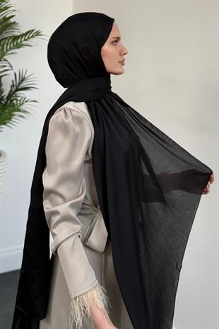 Jan Jan Abiye Şal Siyah