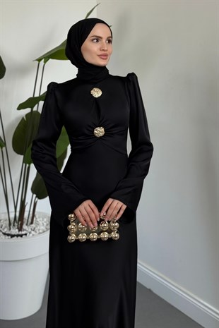 Jaumel Balık Abiye Siyah