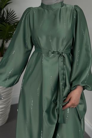 Kaitlyn Taşlı Abiye Mint