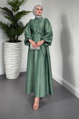 Kaitlyn Taşlı Abiye Mint