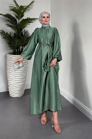 Kaitlyn Taşlı Abiye Mint