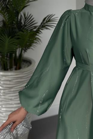 Kaitlyn Taşlı Abiye Mint