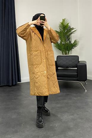 Kapitone Desenli Mont Camel