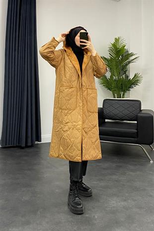 Kapitone Desenli Mont Camel