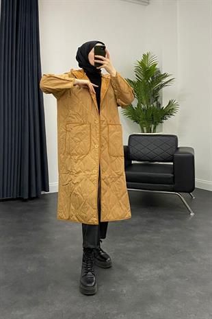 Kapitone Desenli Mont Camel