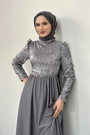 Karianne Pul Payet Abiye Gri