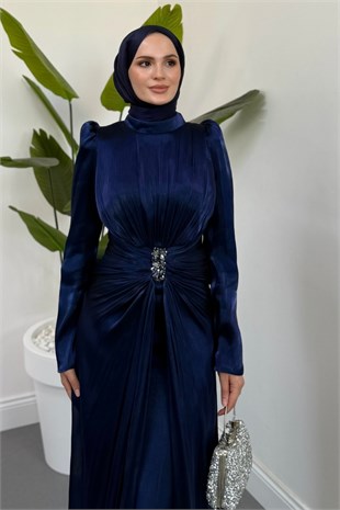 Karye Taşlı Jan Jan Abiye Lacivert