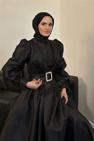 Kleopatra Tafta Abiye Siyah
