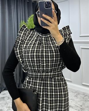 Kolu Fırfırlı Jile Füme