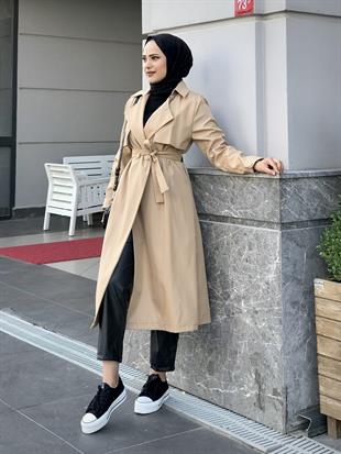 Laris Cepken Trençkot Krem