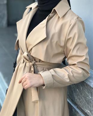 Laris Cepken Trençkot Krem