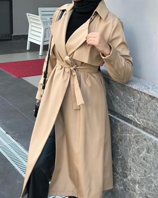 Laris Cepken Trençkot Krem