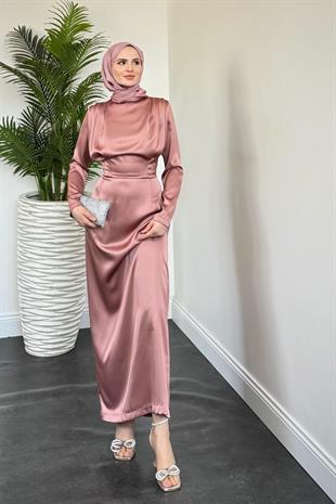 Lavia Kalem Elbise Gül Kurusu