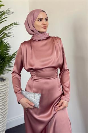 Lavia Kalem Elbise Gül Kurusu