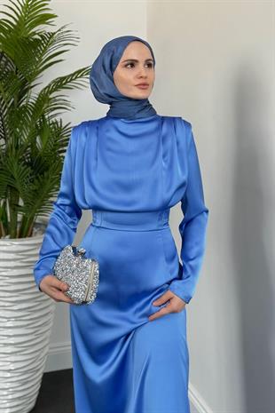 Lavia Kalem Elbise Mavi