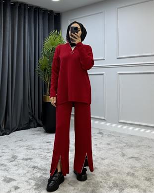 Lena Triko Takım Bordo