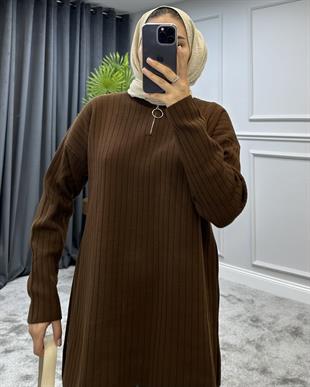 Lena Triko Takım Kahverengi
