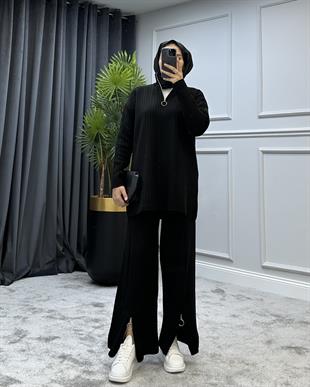 Lena Triko Takım Siyah