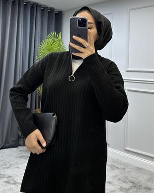 Lena Triko Takım Siyah