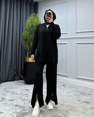 Lena Triko Takım Siyah