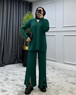 Lena Triko Takım Zümrüt