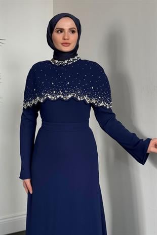 Lenka Zikzak Abiye Lacivert