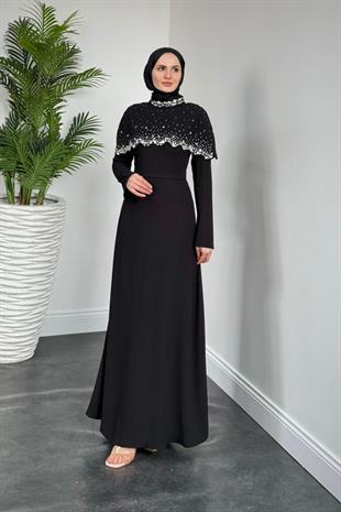 Lenka Zikzak Abiye Siyah