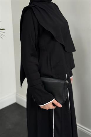 Libre Şerit Detay Etek Takım Siyah