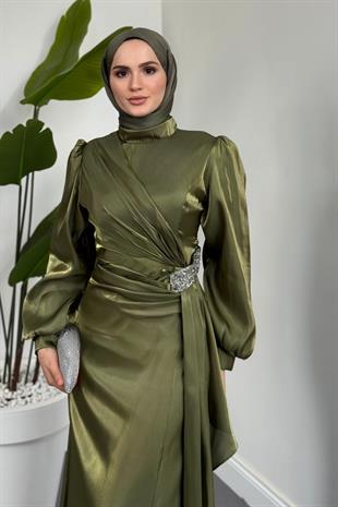 Magnolia Saten Abiye Haki