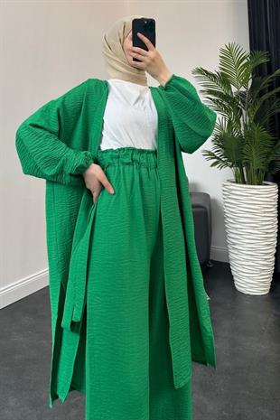 Magnus Keten Kimono Takım Yeşil