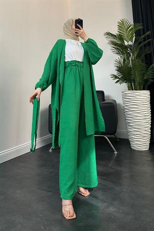 Magnus Keten Kimono Takım Yeşil