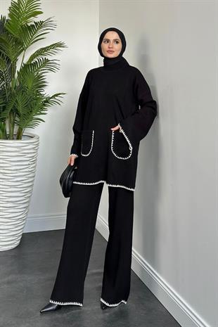 Mallory Cepli Triko Takım Siyah