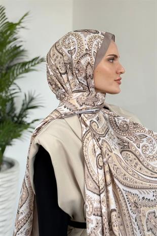 Mangala Desenli Şal Vizon