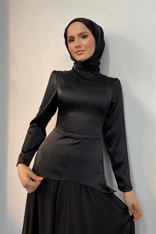 Marel Saten Abiye Siyah