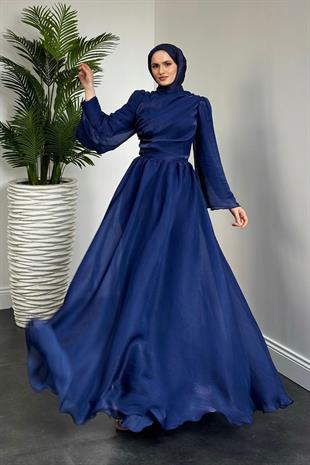 Margaret Drape Janjan Abiye Lacivert