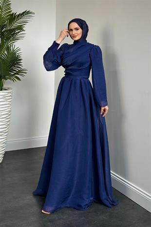 Margaret Drape Janjan Abiye Lacivert