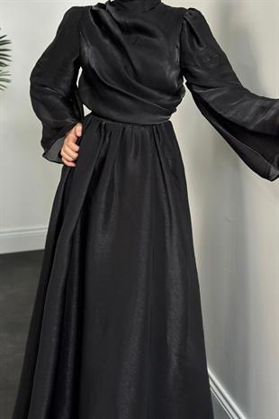Margaret Drape Janjan Abiye Siyah