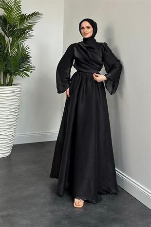 Margaret Drape Janjan Abiye Siyah