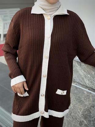 Mavera Triko Takım Kahverengi