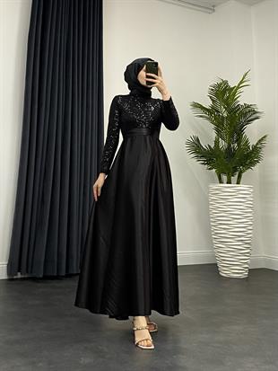 Melinda Payet Abiye Siyah