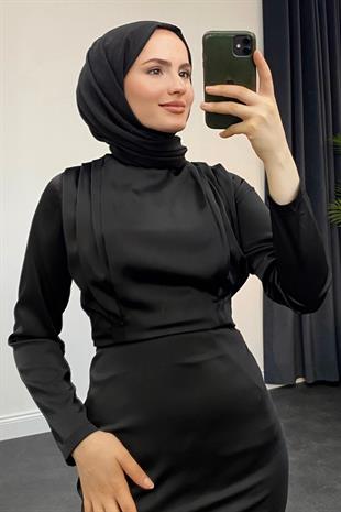 Nana Saten Abiye Siyah