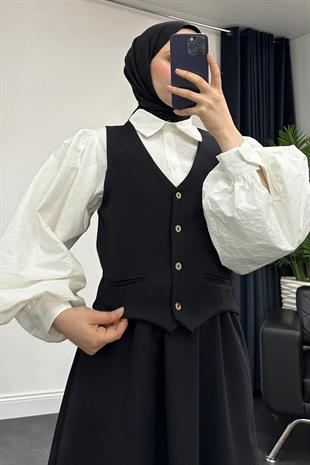 Nevin Cepken Etek Takım Siyah