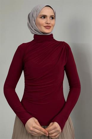 Normany Bluz Bordo