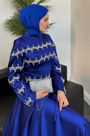 Onsra Taşlı Abiye Sax