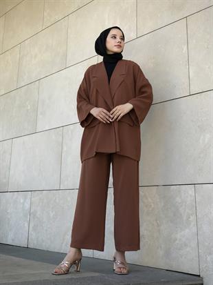 OVERSİZE CEKET TAKLIM KAHVE