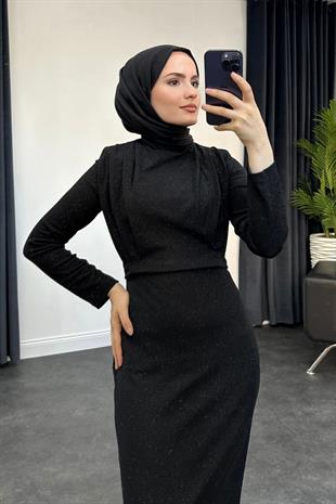 Penelope Simli Abiye Siyah