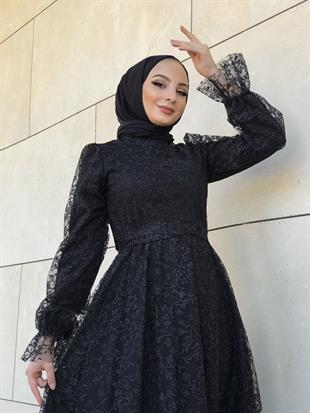 Petra Simli Abiye Siyah