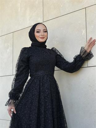 Petra Simli Abiye Siyah