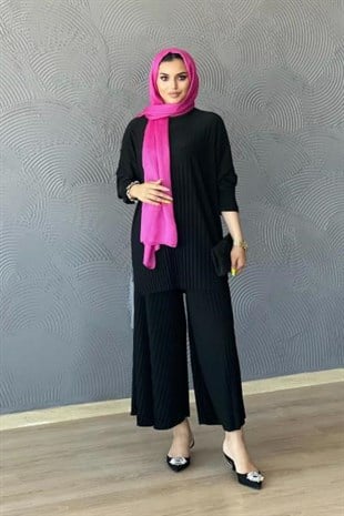 Piliseli Sandy Takım Siyah STANDART