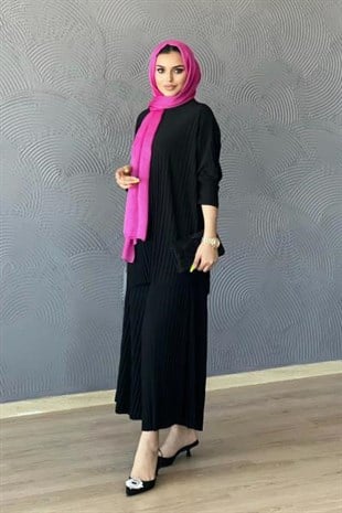 Piliseli Sandy Takım Siyah STANDART